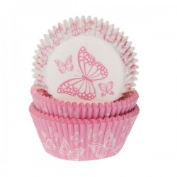 Pink Butterflies, 50 st muffinsformar